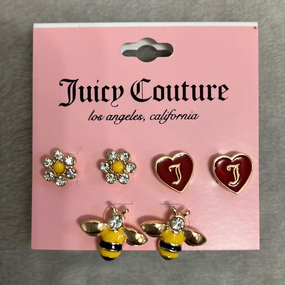 Juicy Couture 3 pairs of Earrings